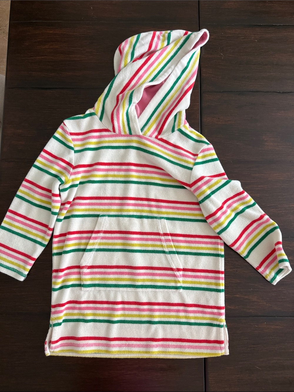 Boden White Hooded Girls' Terrycloth Coverup